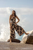 Wind Maxi Animal Print Jumpsuit