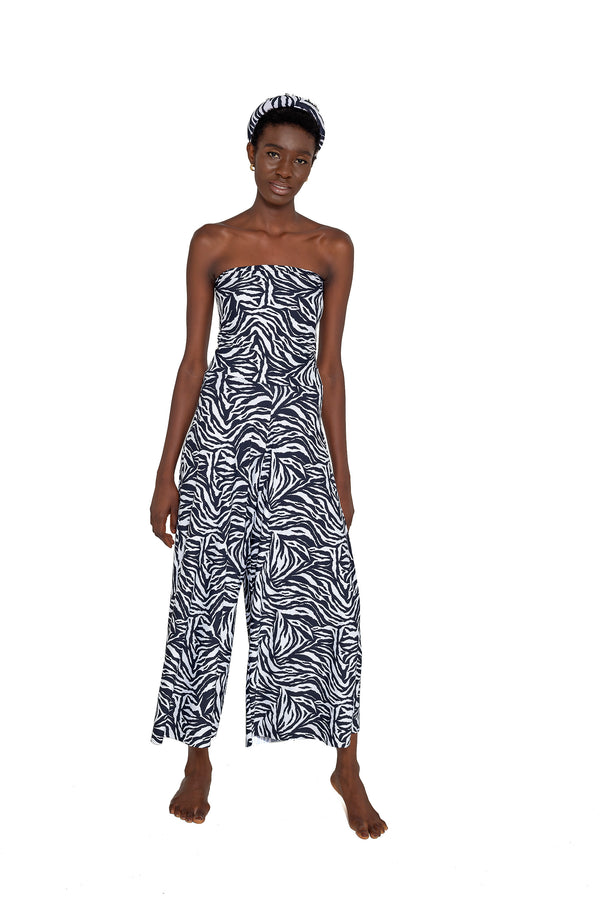 Bio Jumpsuit Zebra Animal Print